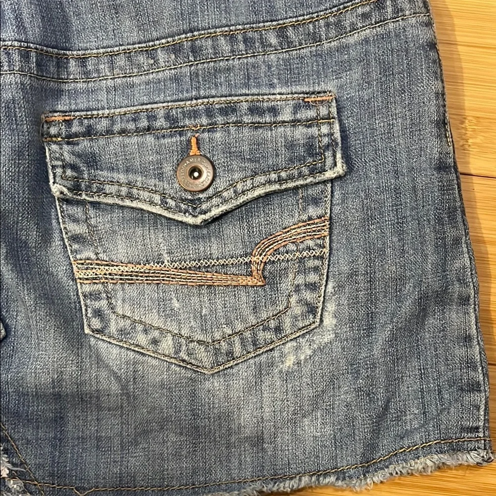American Eagle Distressed Paint Splatter mini skirt